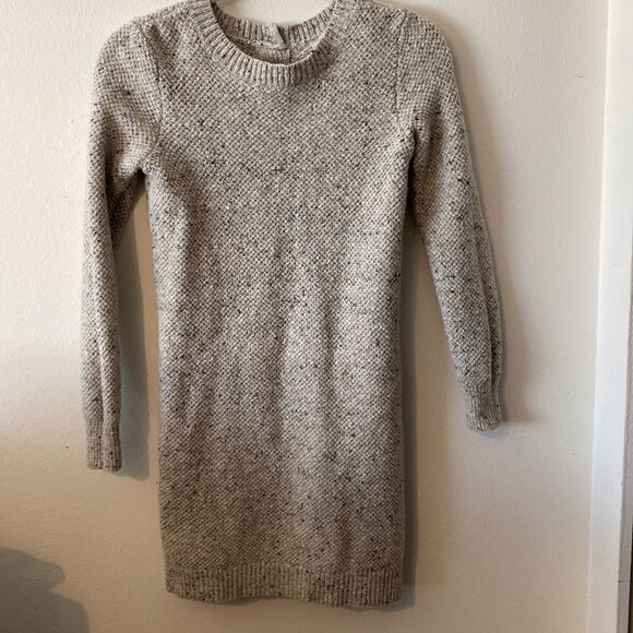EUC Madewell Button-Back Sweater-Tunic Dress in Donegal Grey - Picture 7 of 11